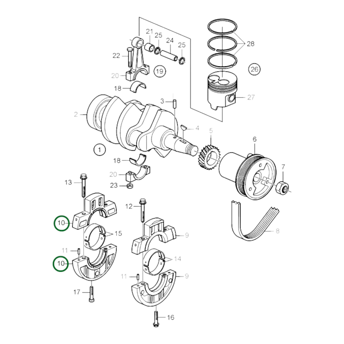 3884522 - Bearing Cap