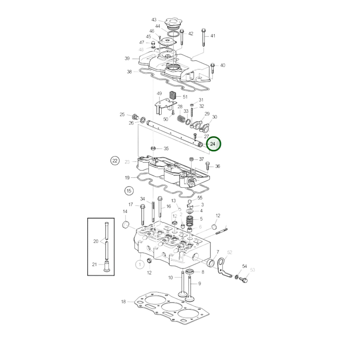 3884529 - Rocker Arm Shaft