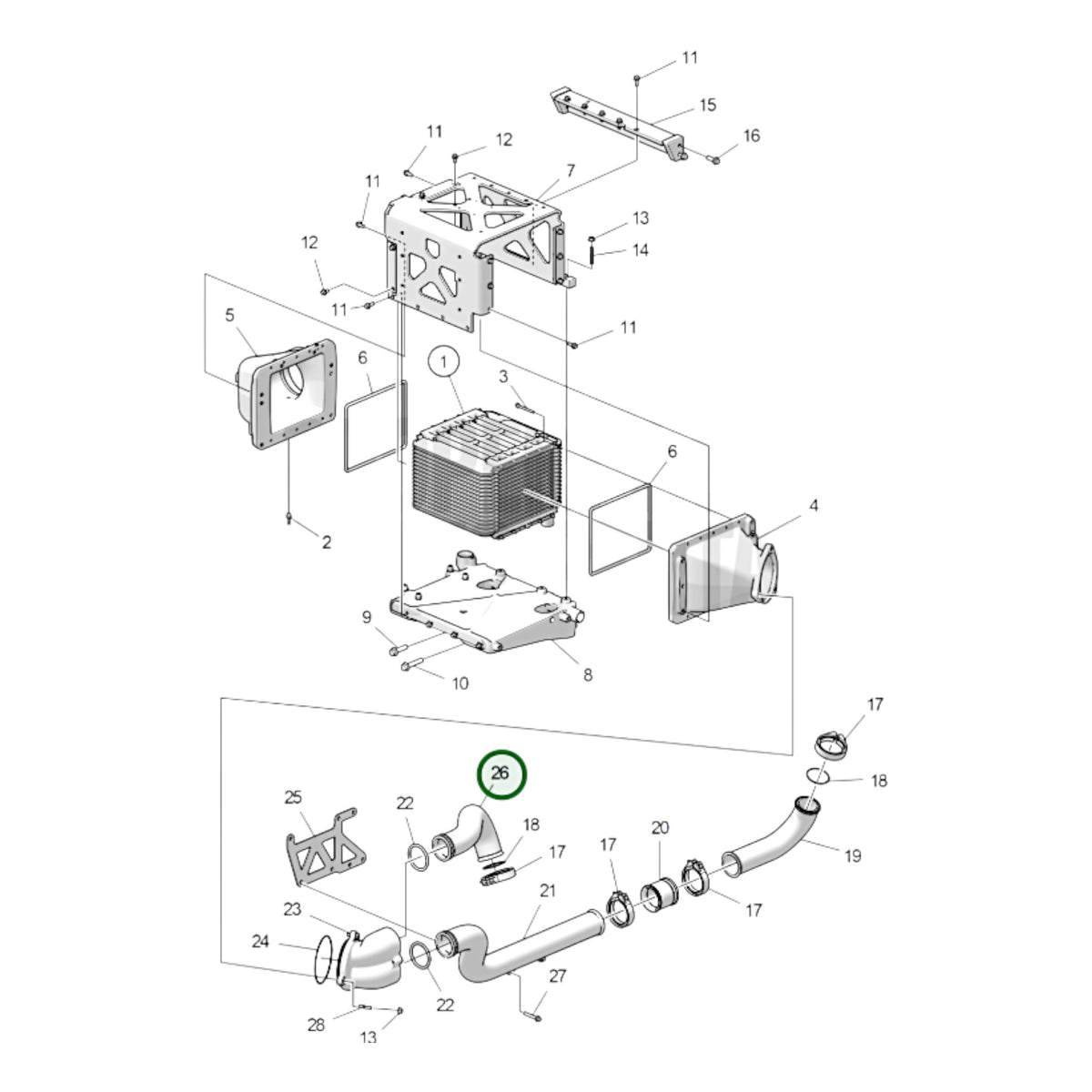 78540434 - Charge Air Pipe