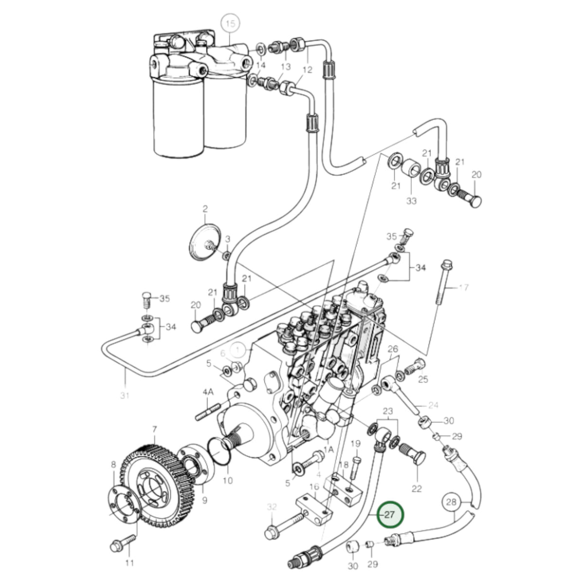 8192200 - Oil Pressure Pipe