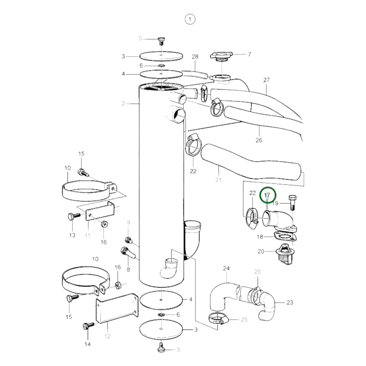 834890 - Water Outlet Pipe