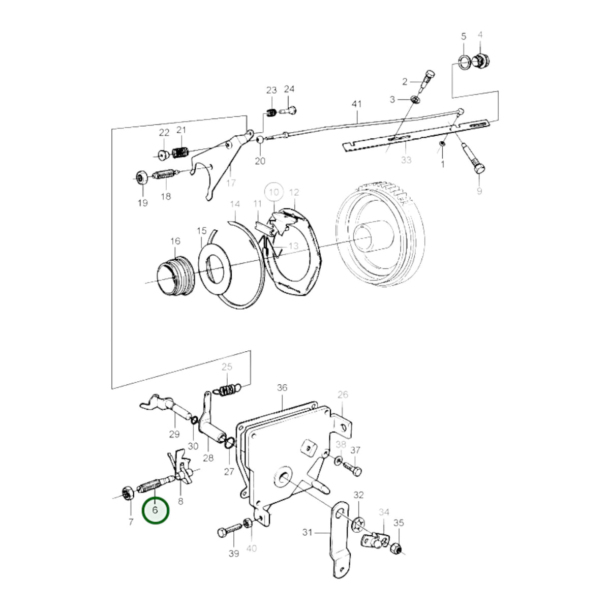 840653 - Ratchet Shaft