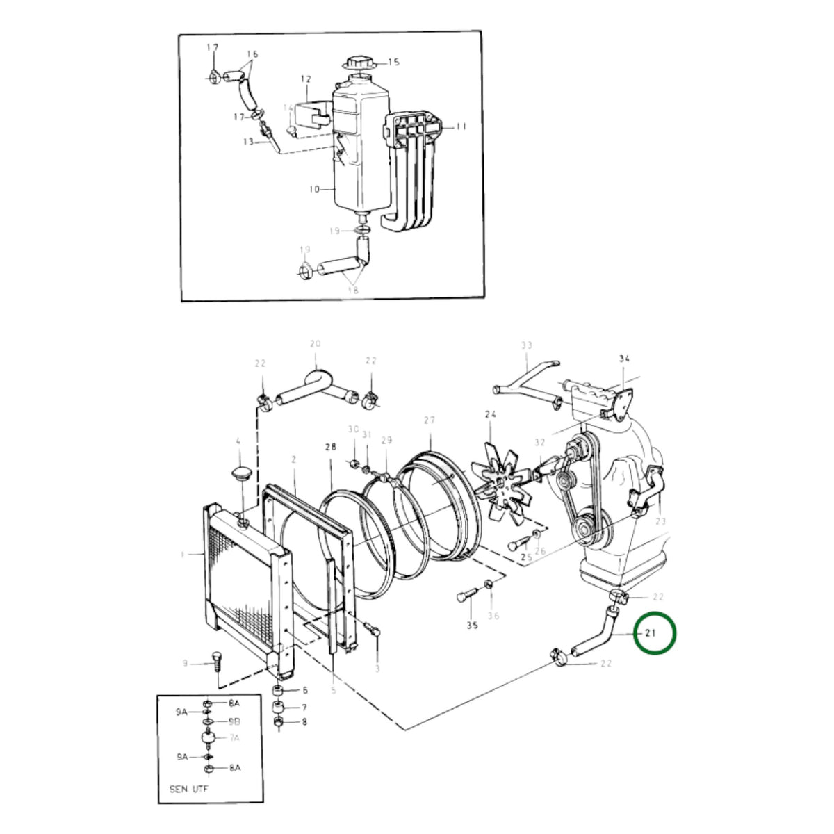 844261 - Radiator Hose
