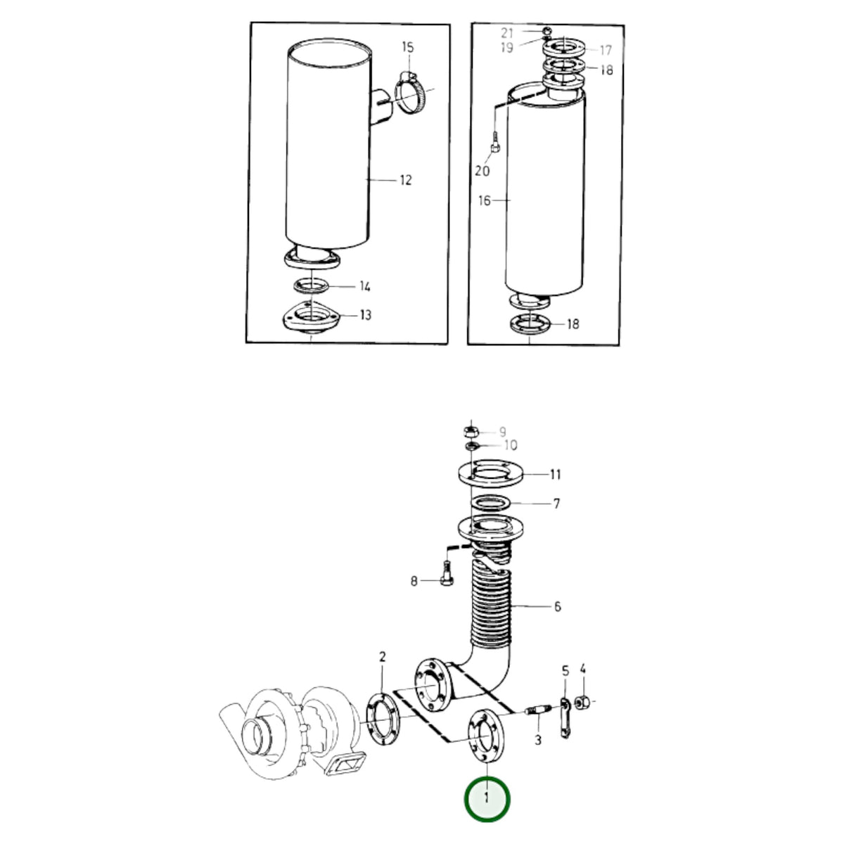 847326 - Exhaust Pipe Flange