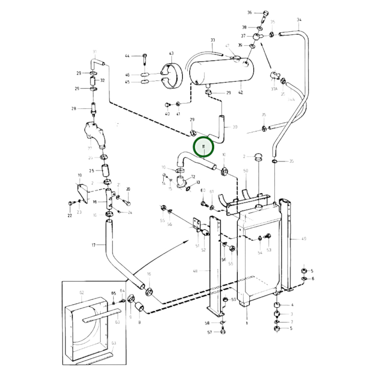 847740 - Radiator Hose
