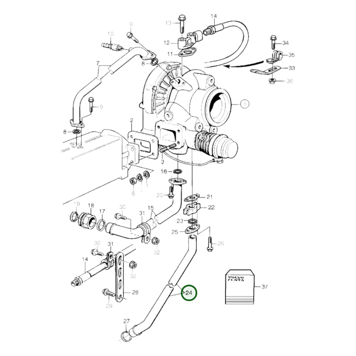 847836 - Oil Return Pipe
