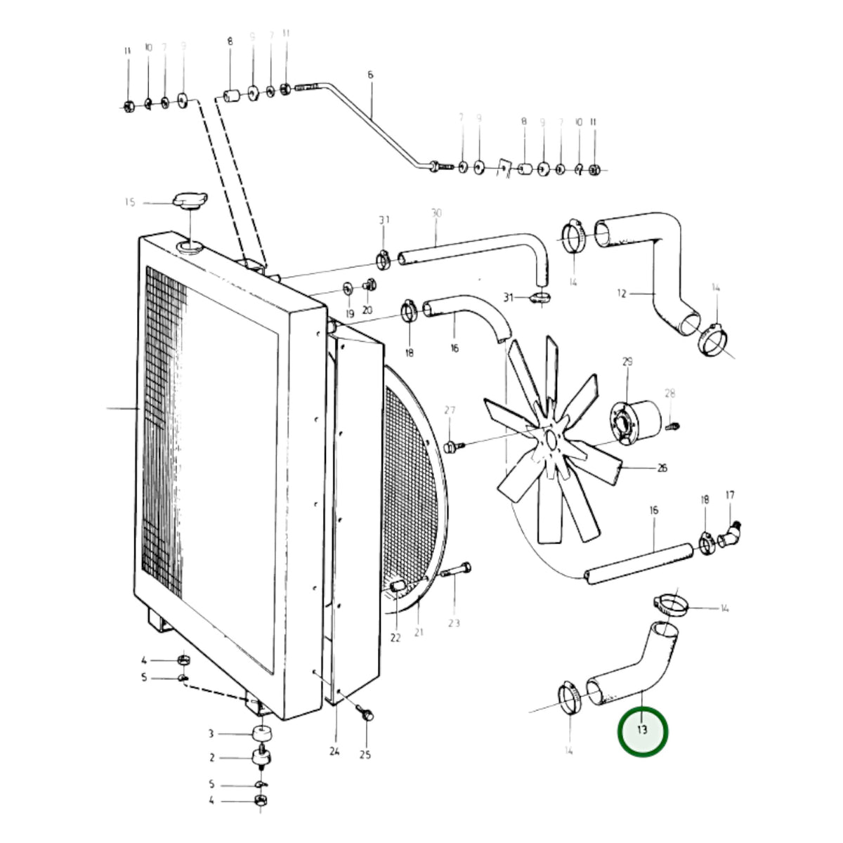 848827 - Radiator Hose