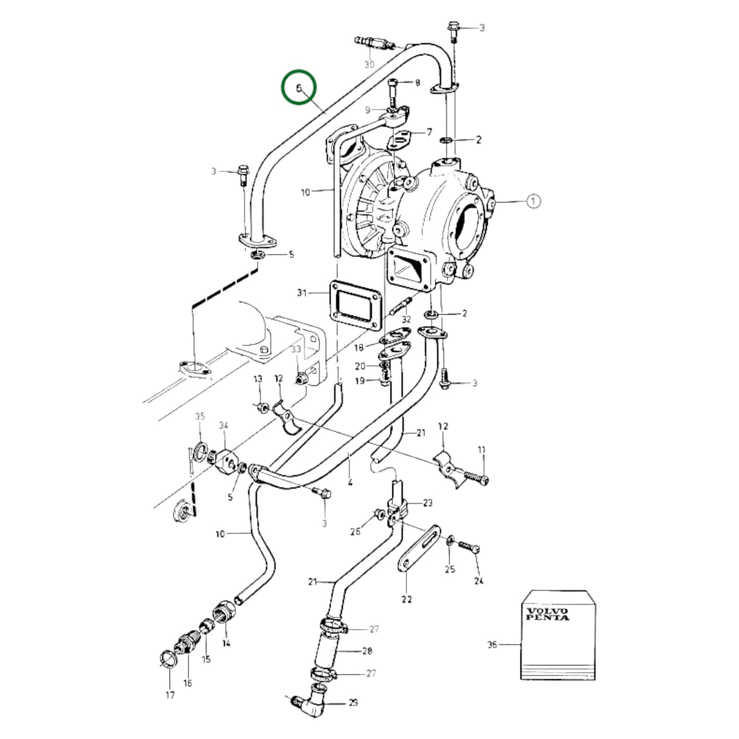 849203 - Coolant Pipe