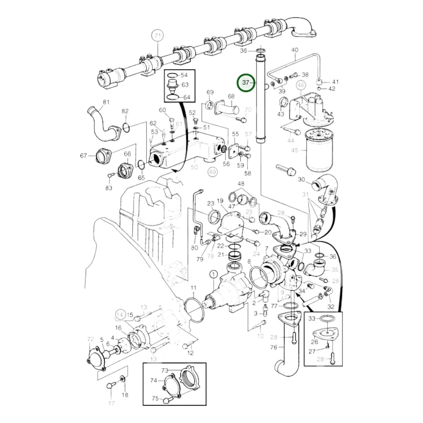 849398 - Coolant Pipe