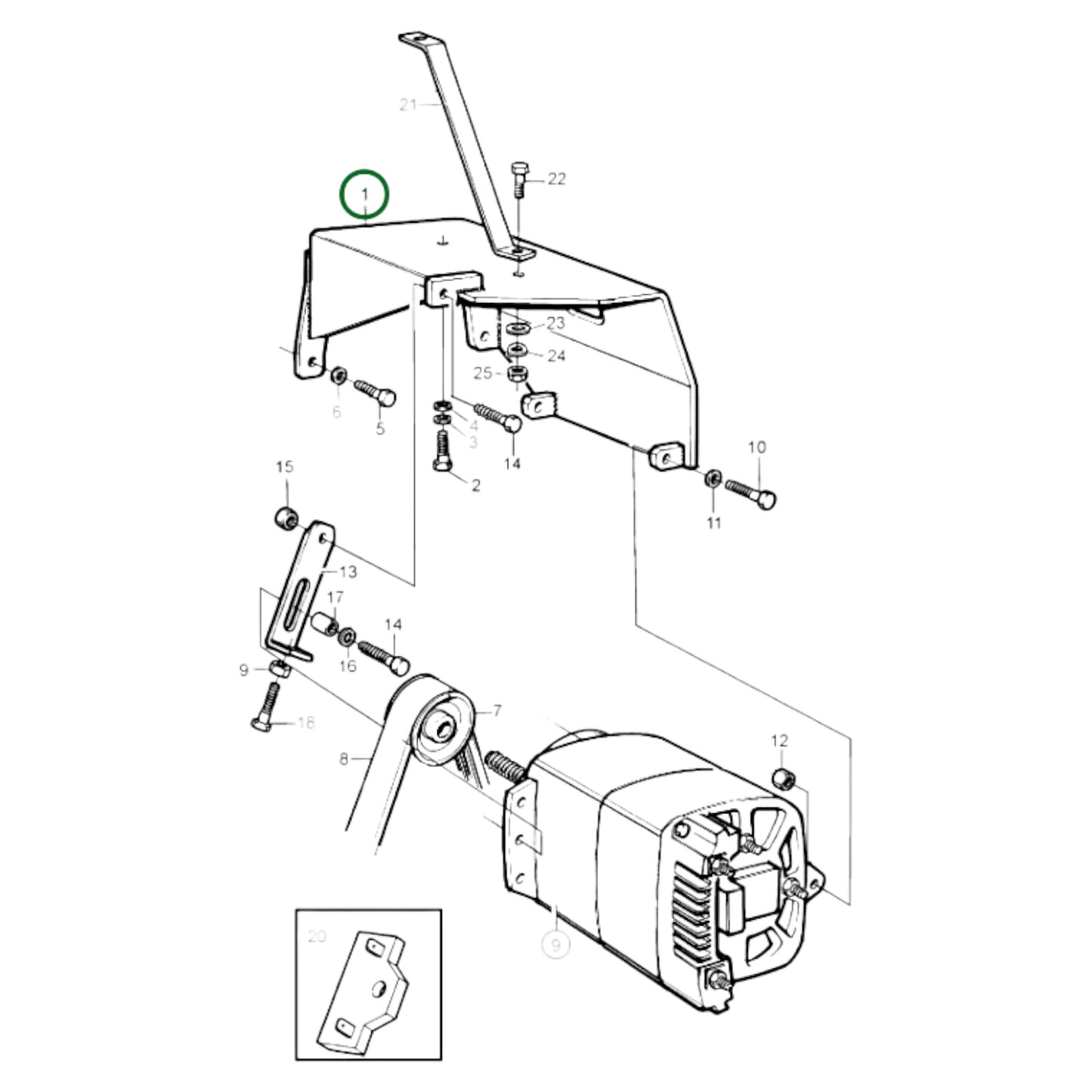 849764 - Alternator Bracket