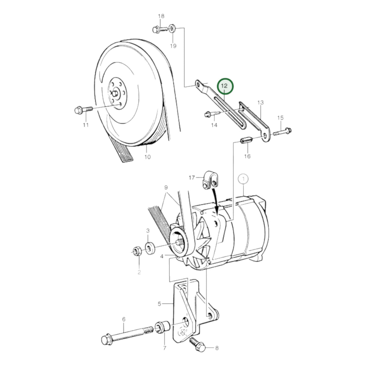 849847- Tensioner