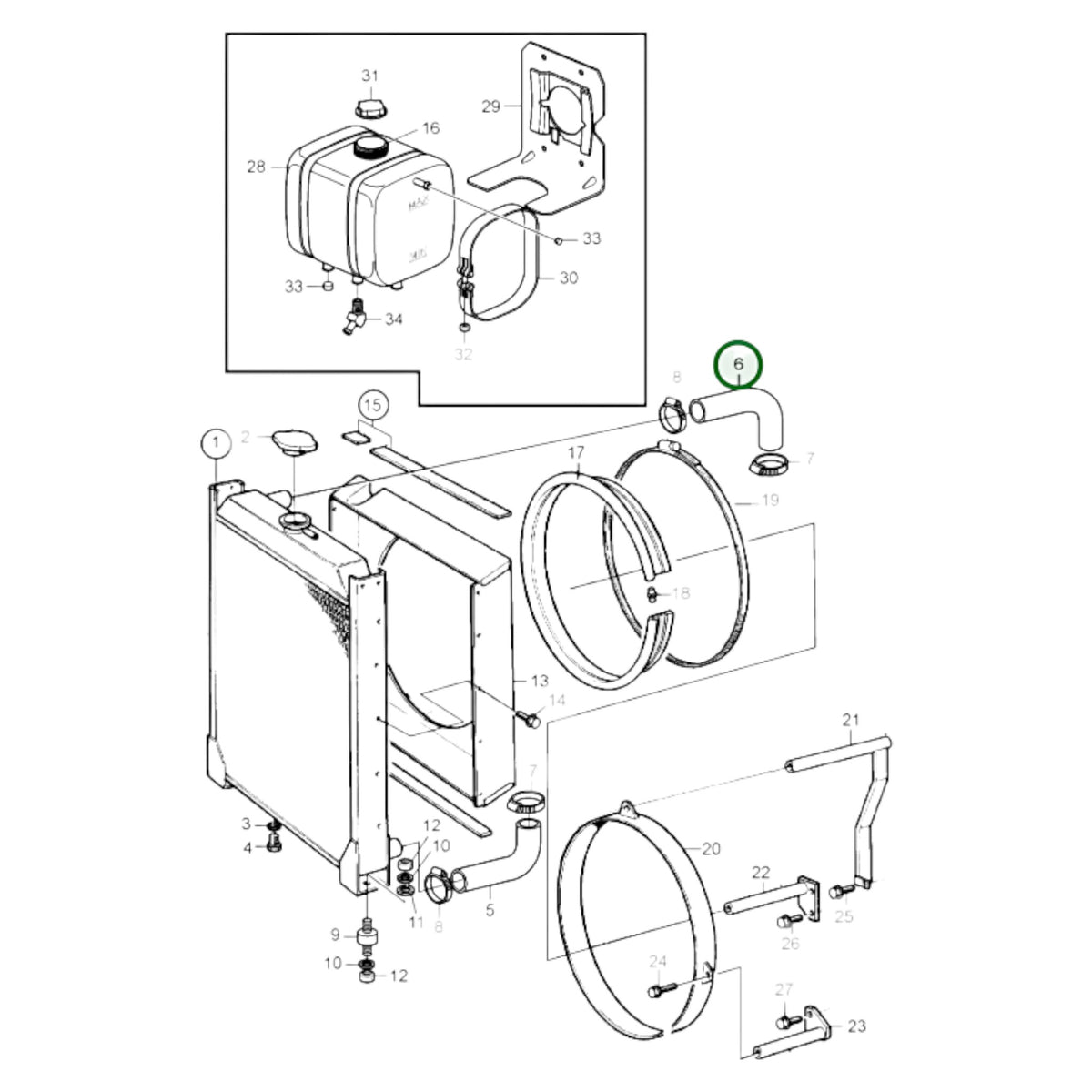 849921 - Radiator Hose