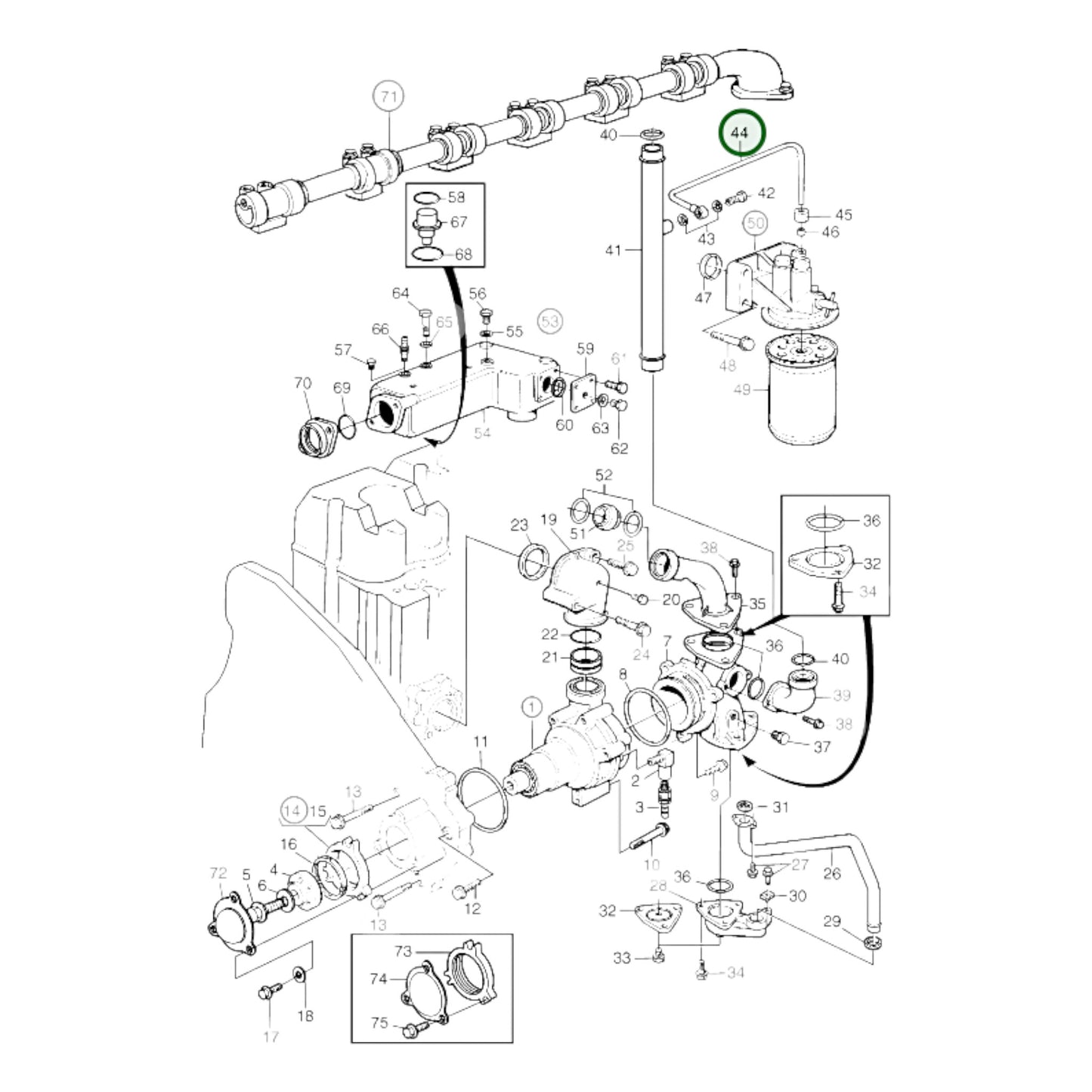 865022 - Coolant Pipe
