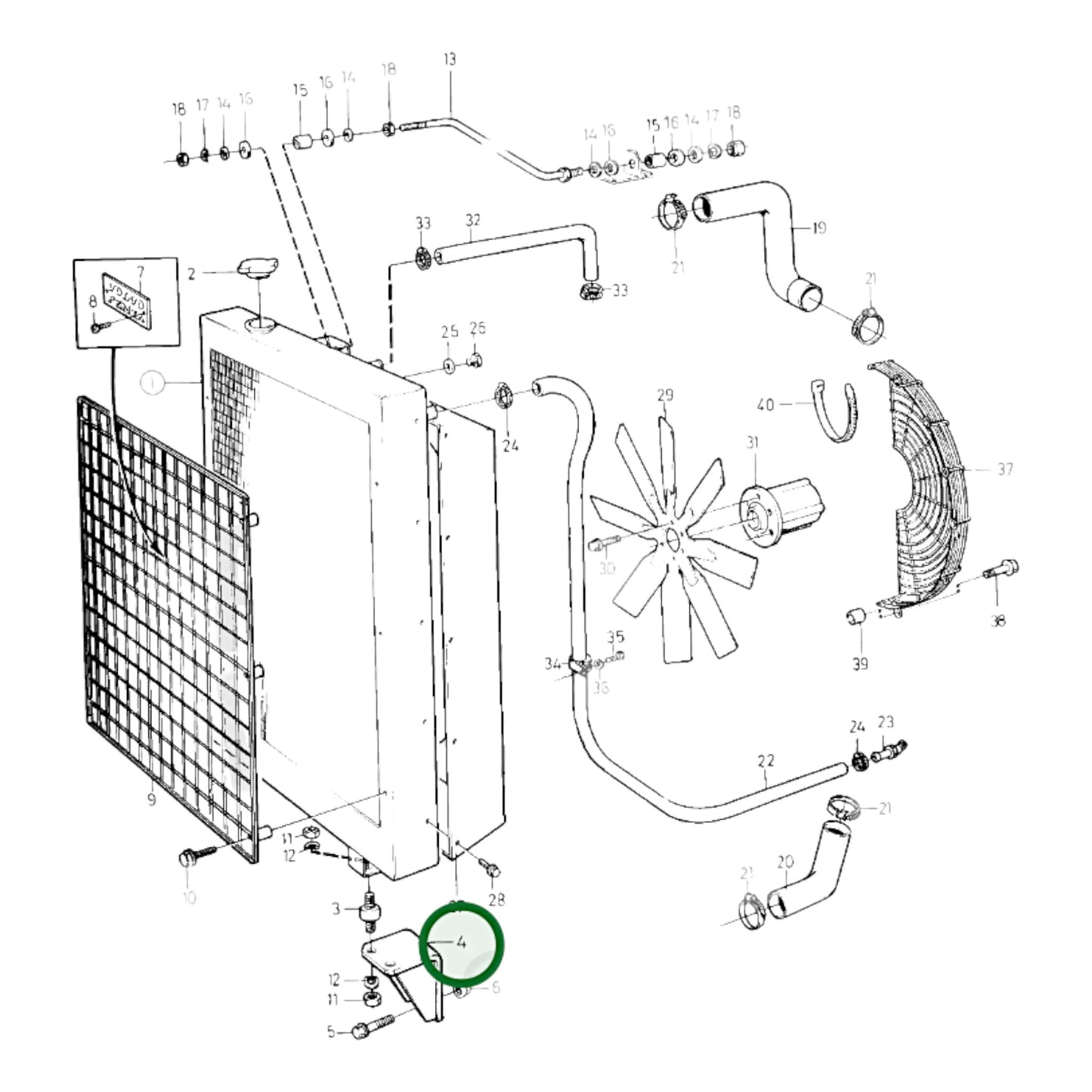 865785 - Radiator Bracket