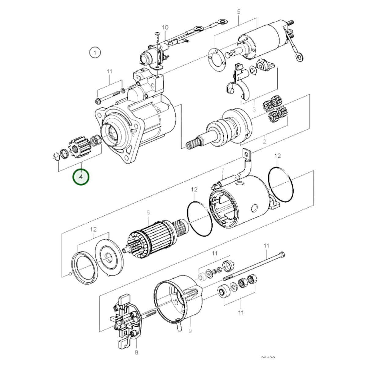 874738 - Starter Pinion