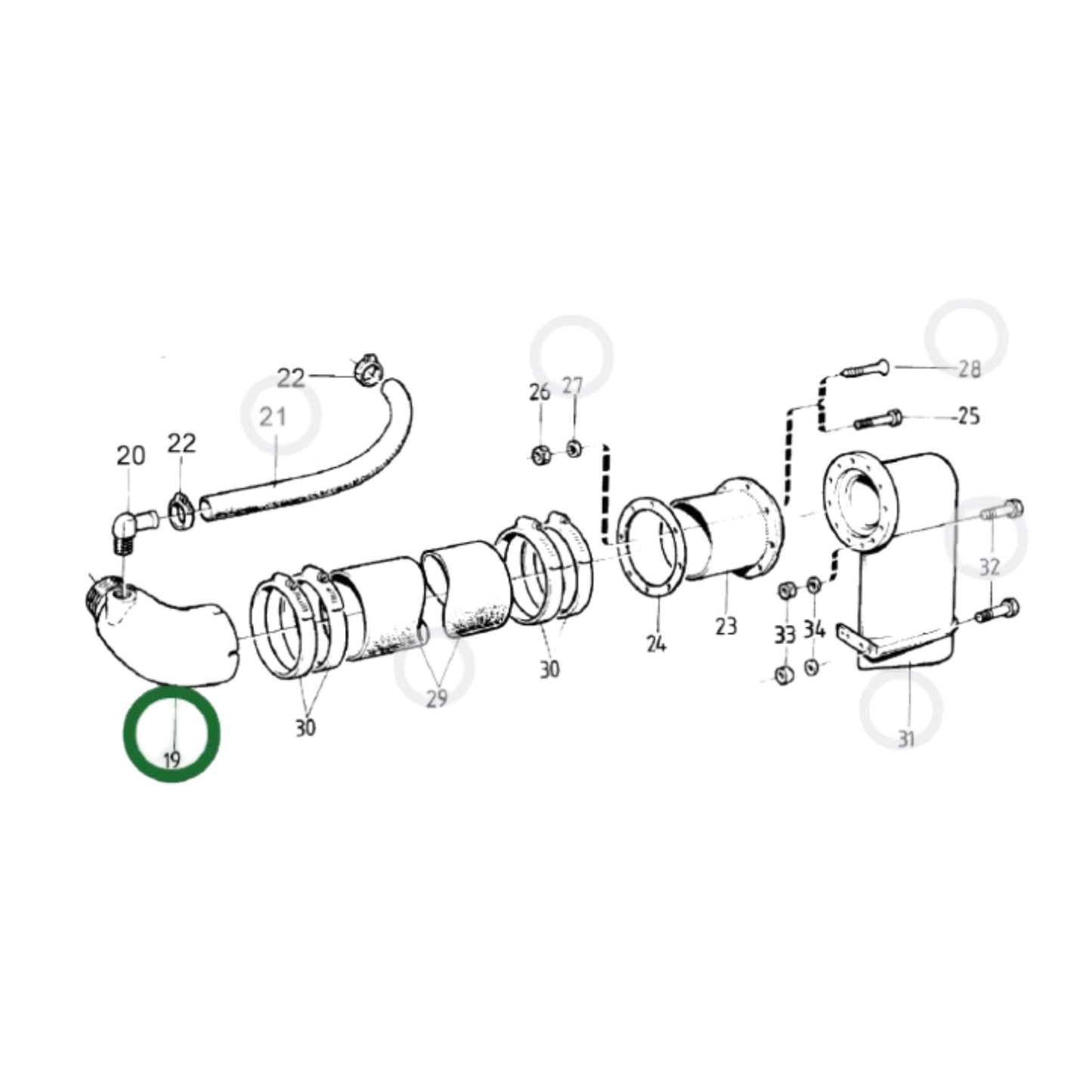 836745 - Exhaust Pipe Elbow