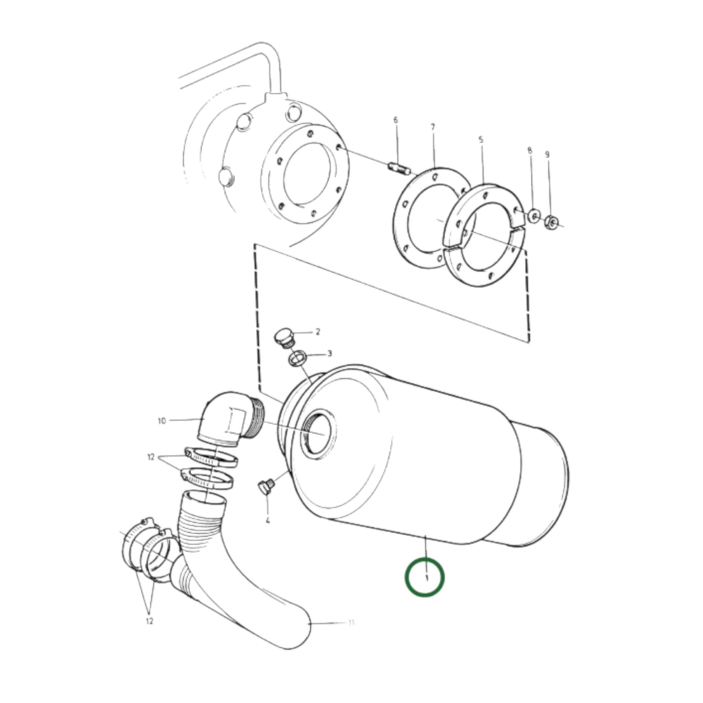 863349 - Exhaust Pipe Elbow