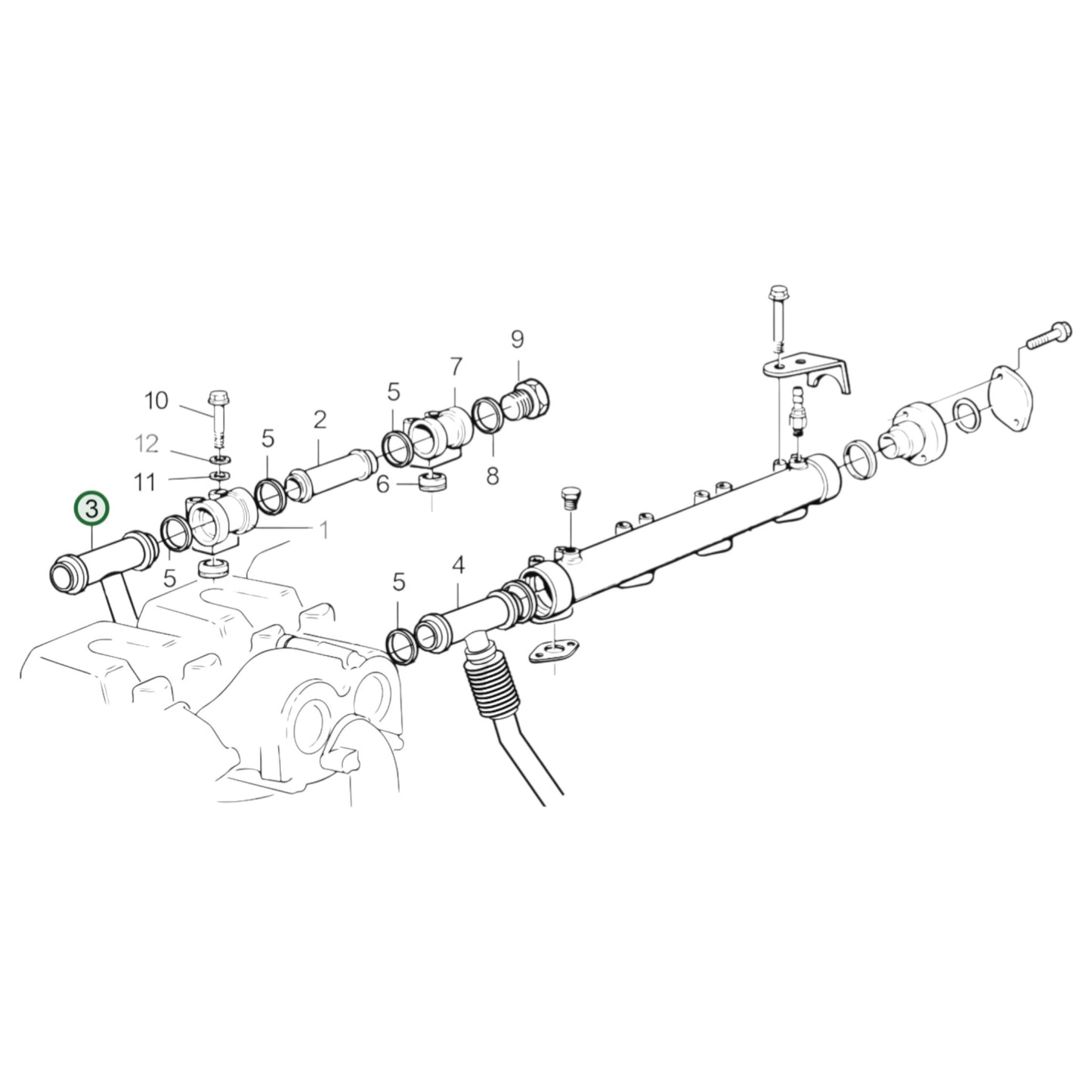 1556882 - Coolant Pipe