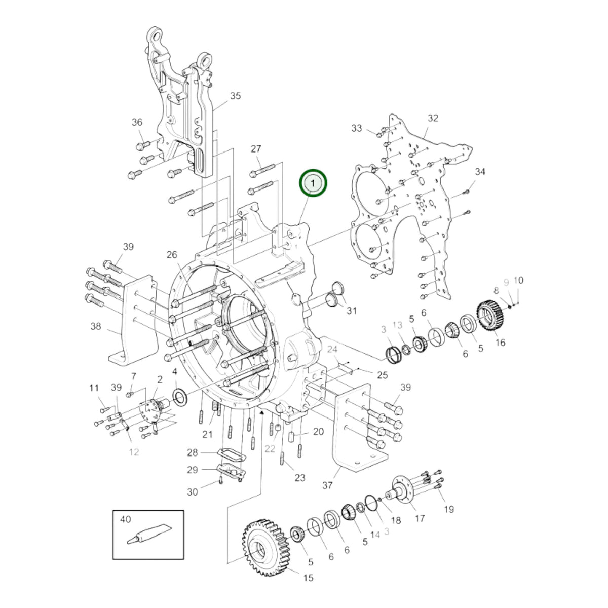 17463337 - Flywheel Housing