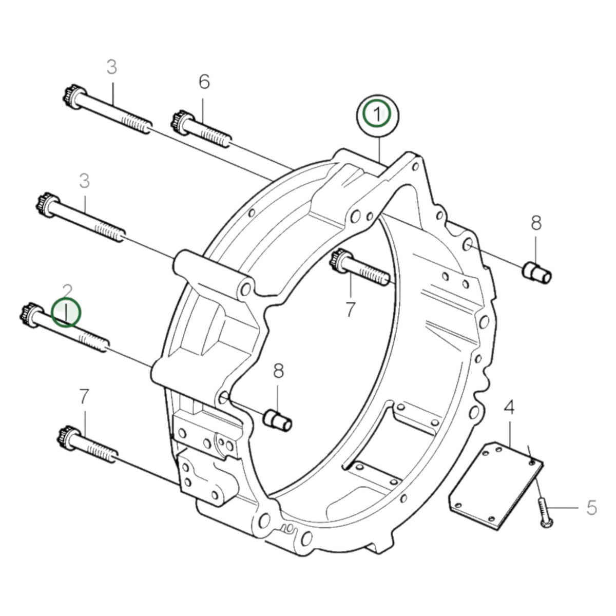 20450790 - Flywheel Housing