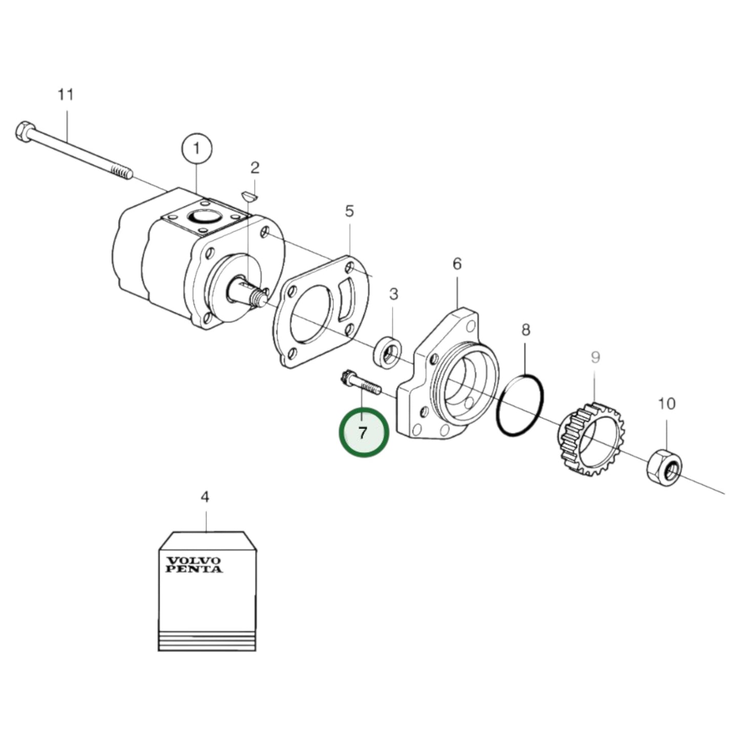 20460508 - Six Point Screw