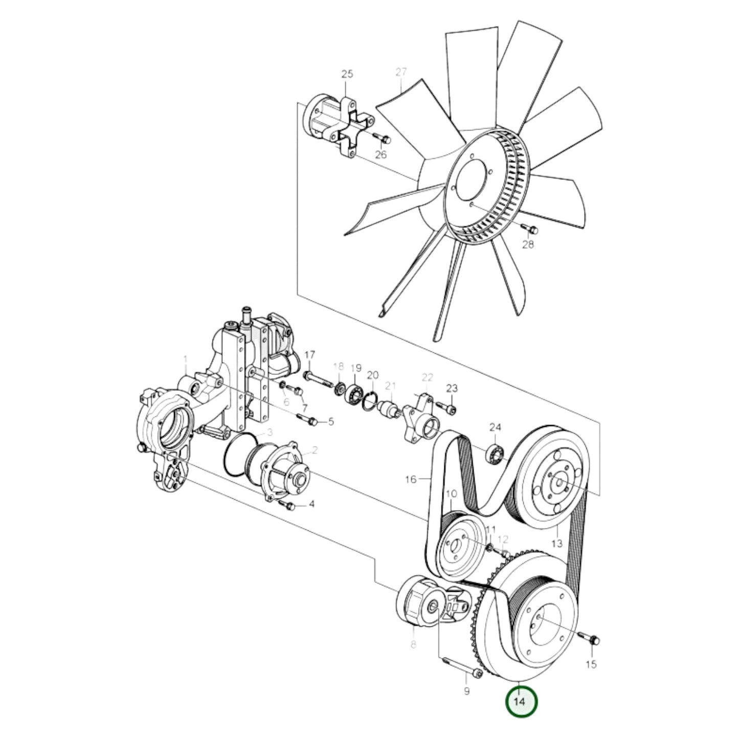 20799122 - V-Belt Pulley