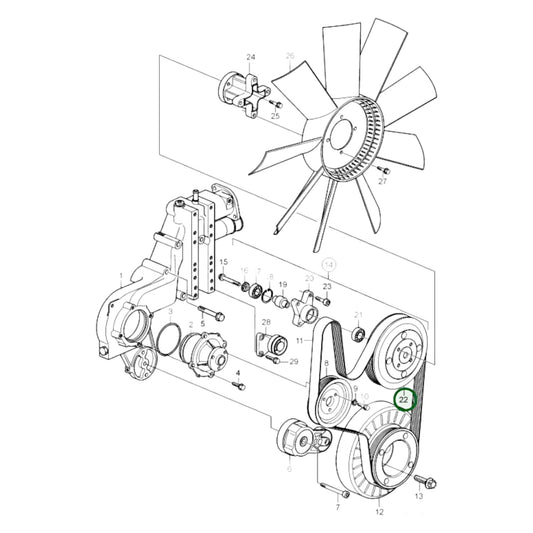 20800021 - V-Belt Pulley