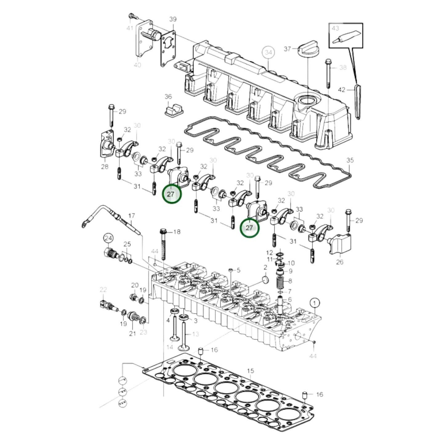 20805516 - Rocker Arm Shaft