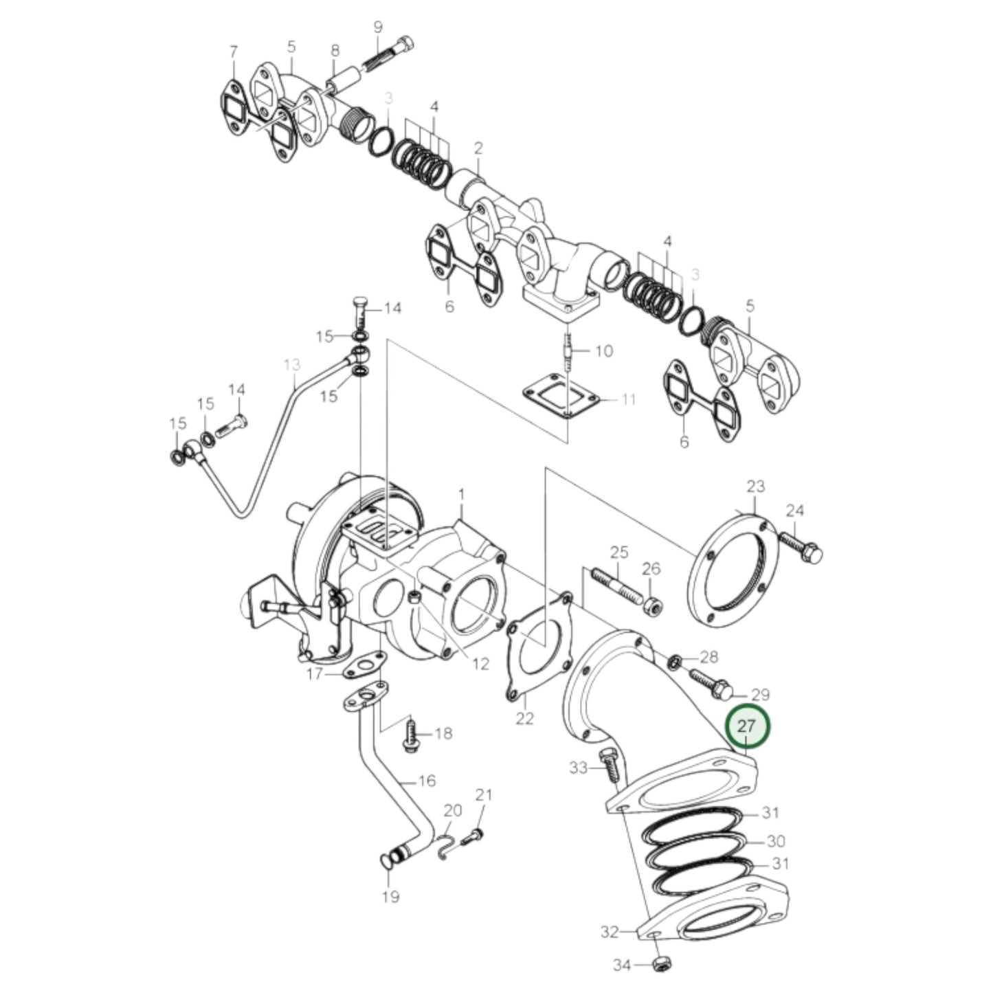21033993 - Exhaust Pipe Elbow