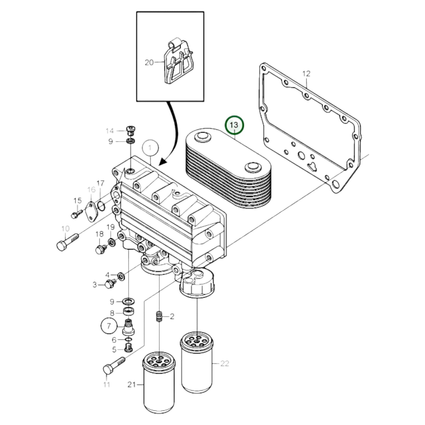 21095054 - Oil Cooler