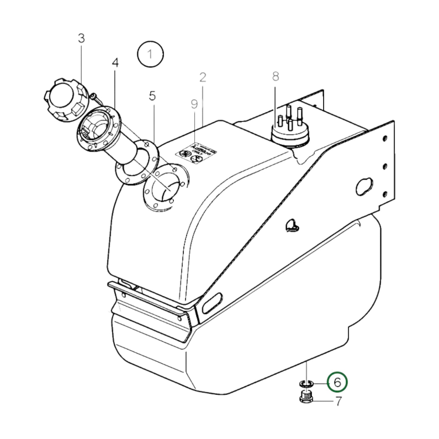 21147633 - Rubber Washer