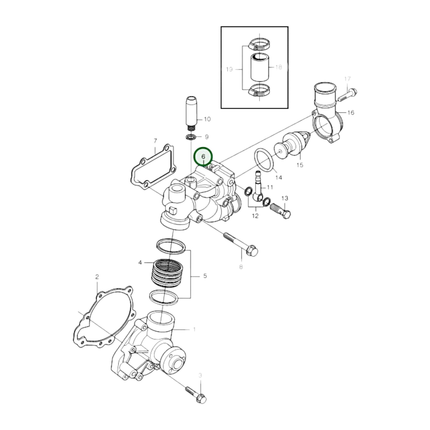 21260018 - Thermostat Housing