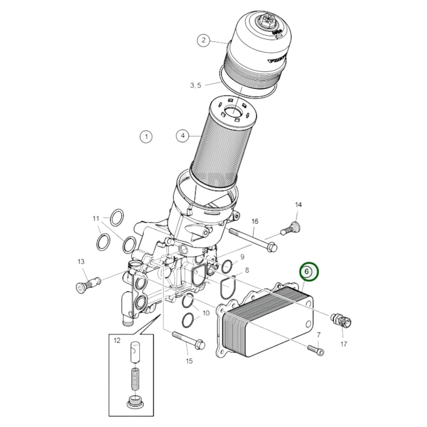 21913340 - Oil Cooler Kit