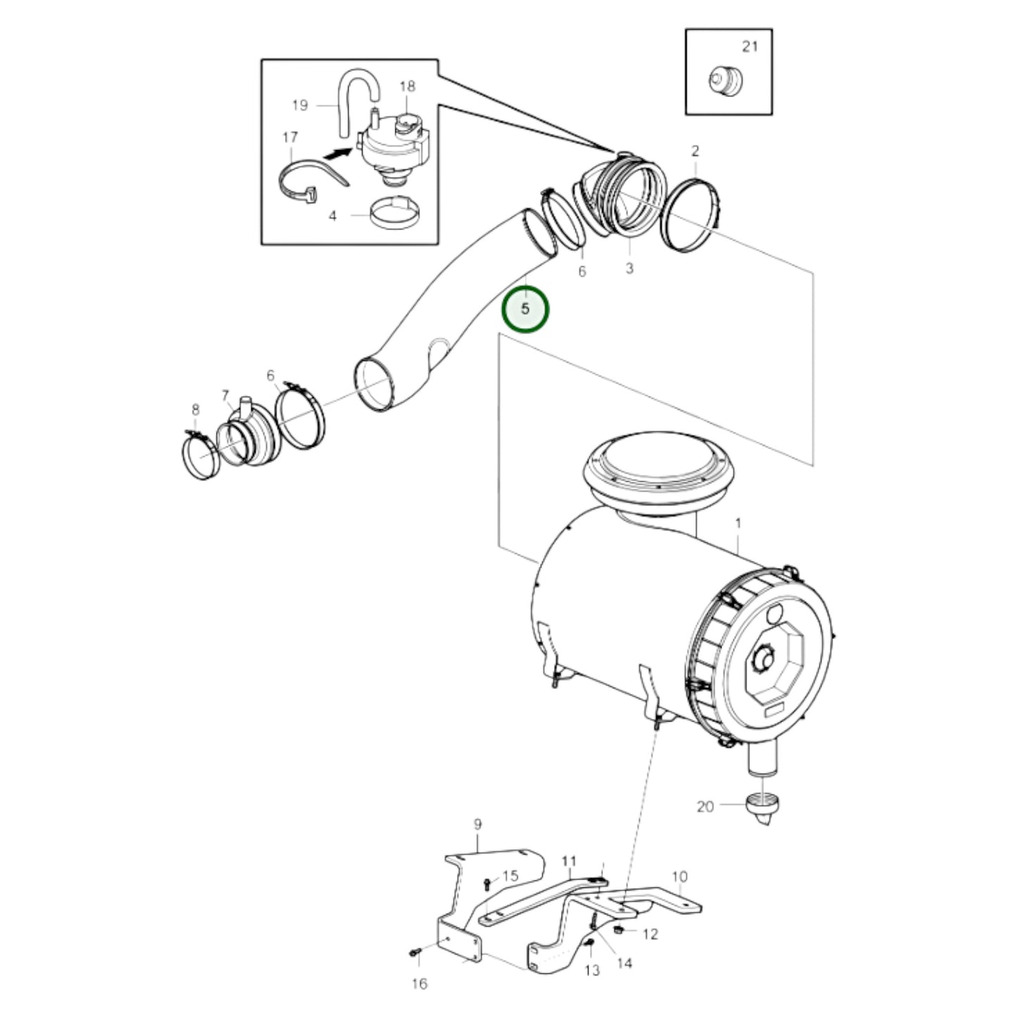 Connecting Pipe - 23124726