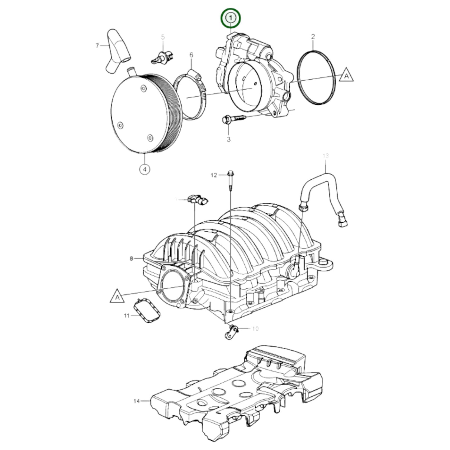 Throttle Body - 23166768