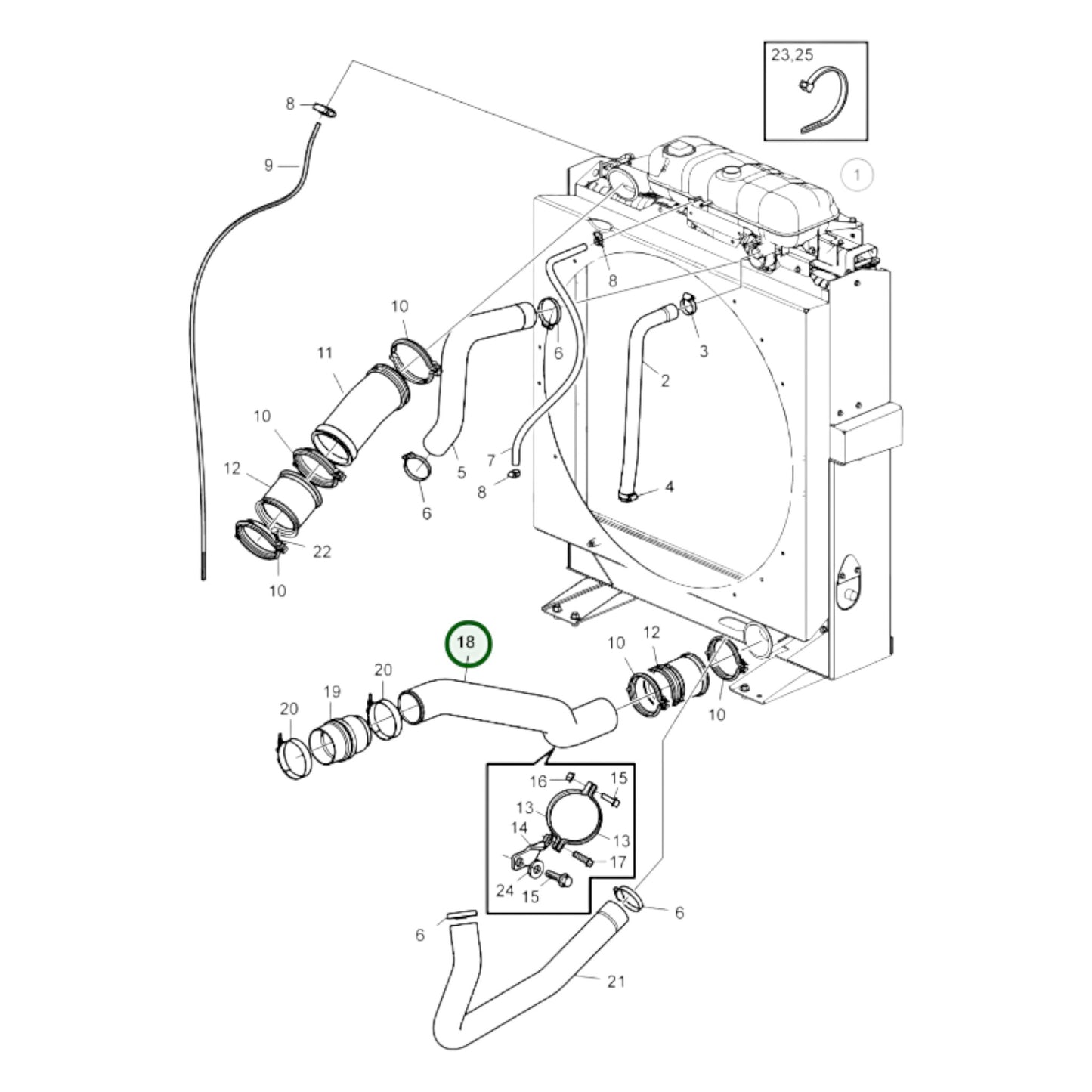 Charge Air Pipe - 23346856