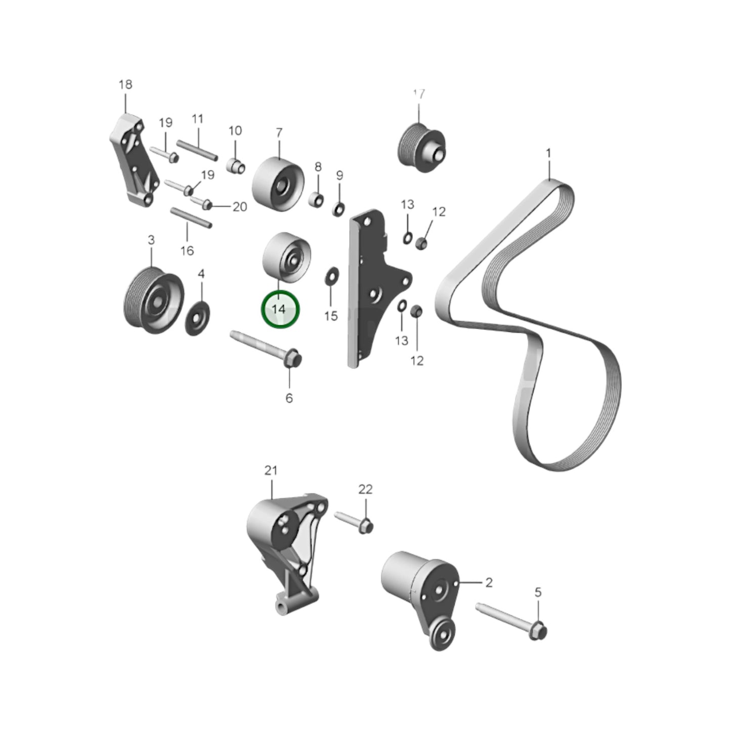 Idler Pulley - 23526320