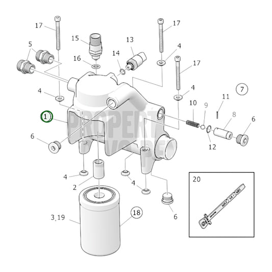 23811960 - Oil Filter Housing