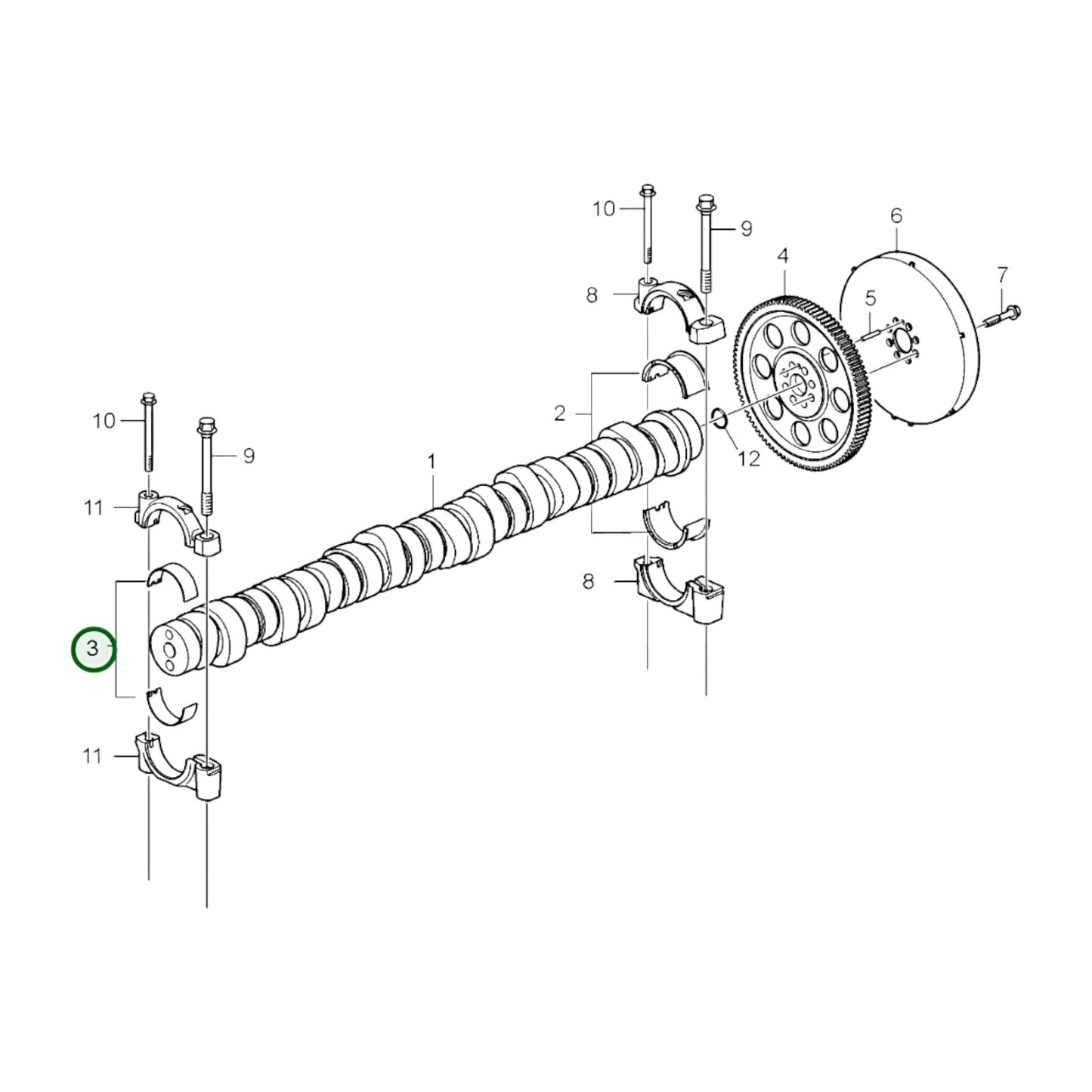 24124151 - Camshaft Bearing Kit