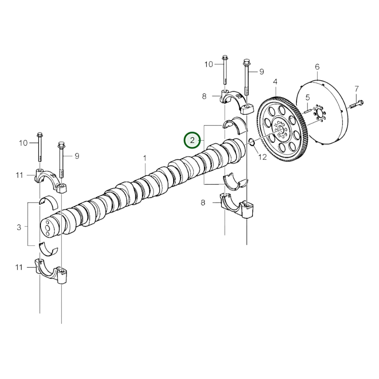 24124155 - Camshaft Bearing Kit