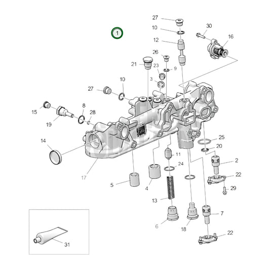 24257824 - Oil Filter Housing