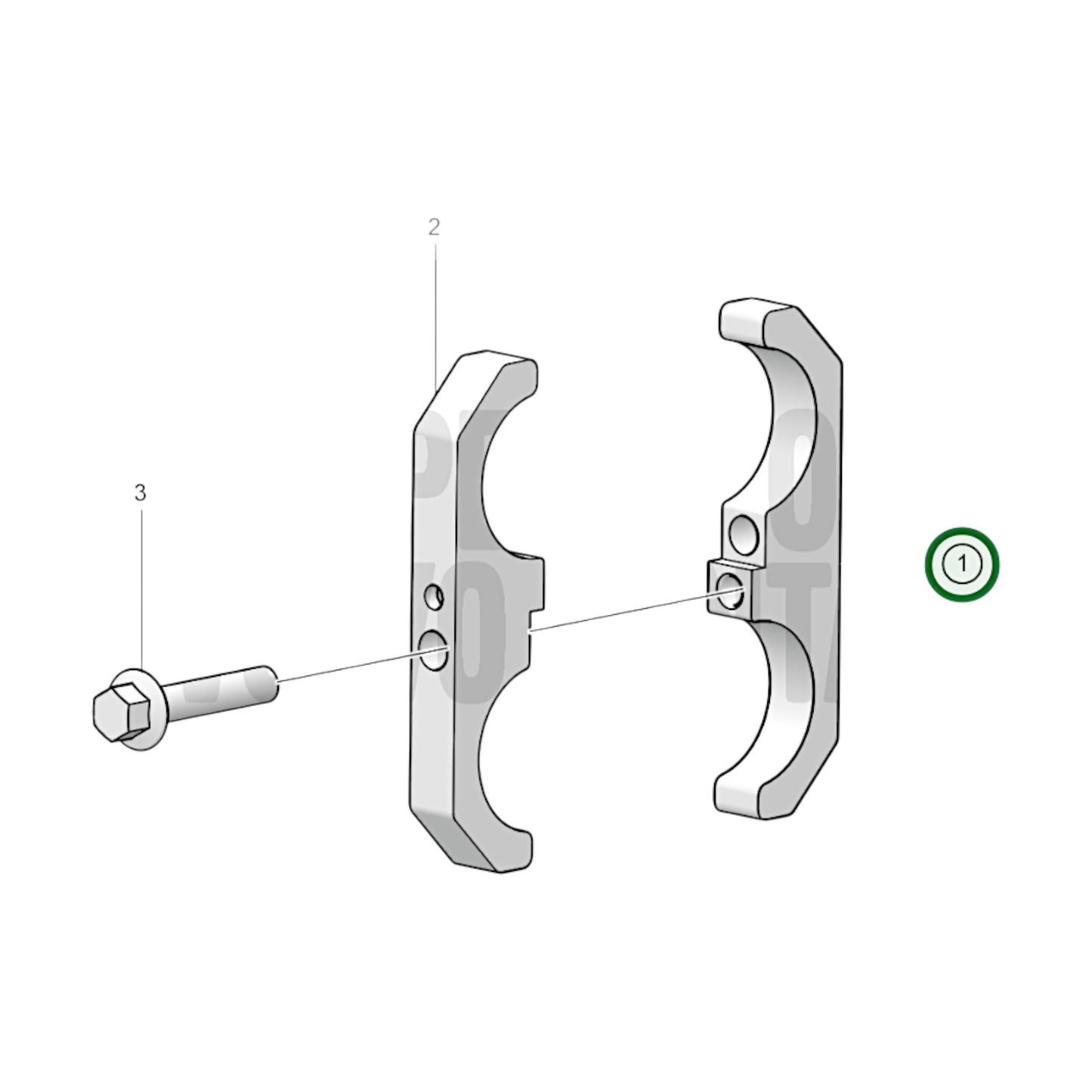 24446001 - Attaching Clamp