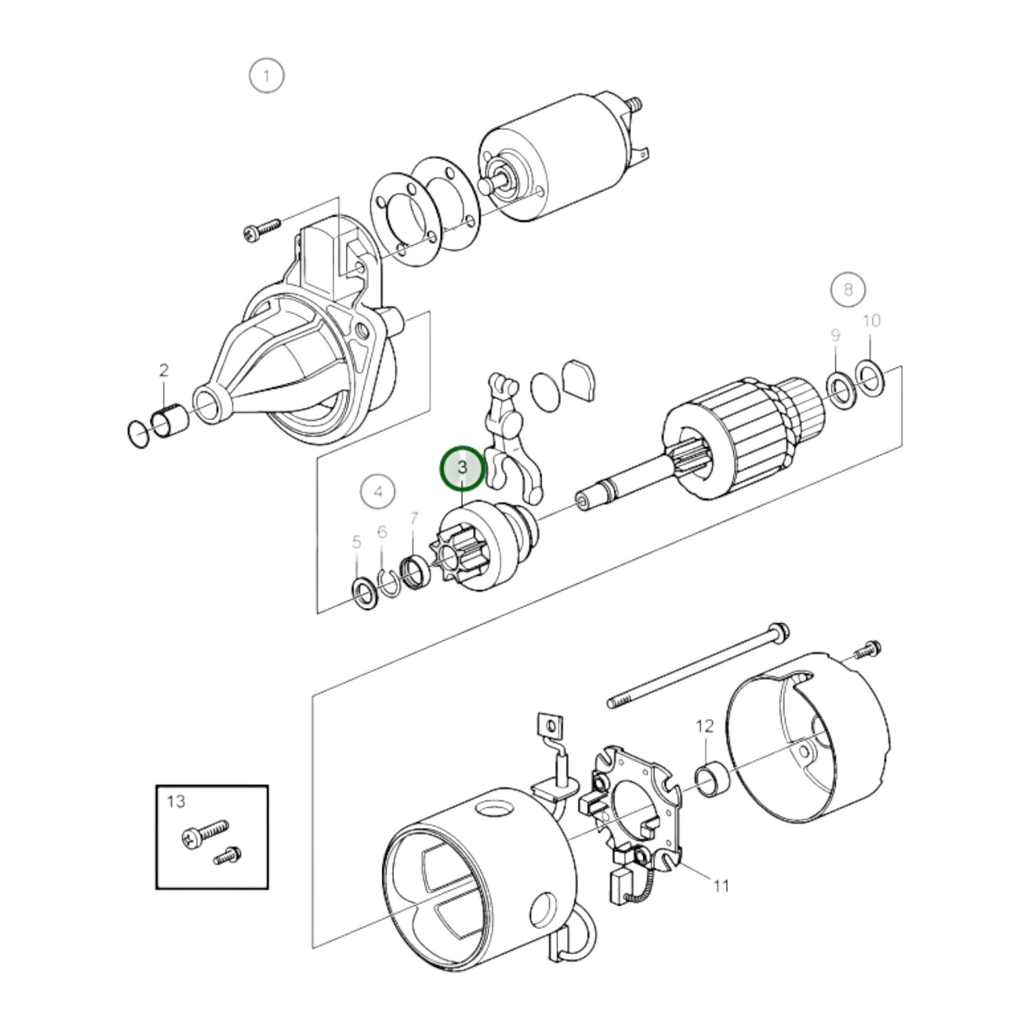 3580212 - Starter Pinion