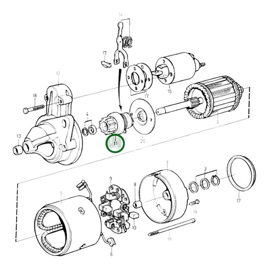 3580442 - Starter Pinion