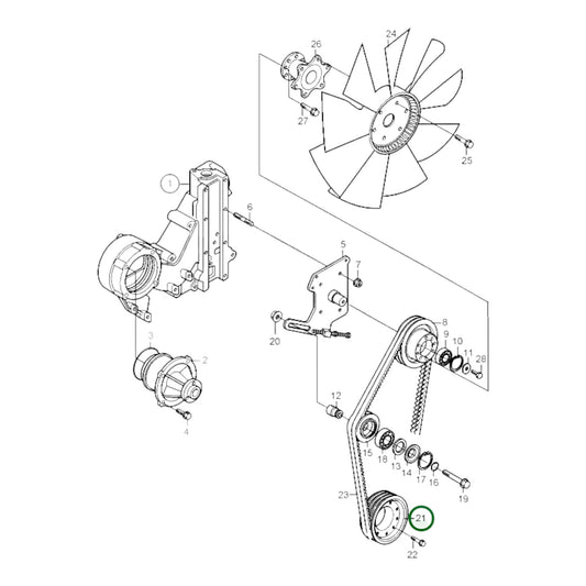 3586607 - V-Belt Pulley