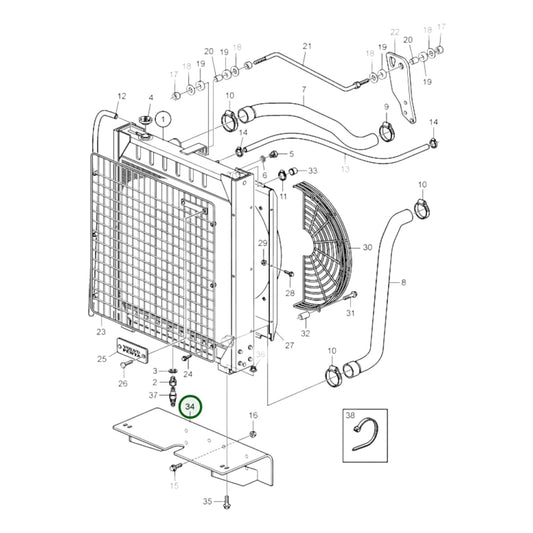 3589595 - Radiator Bracket