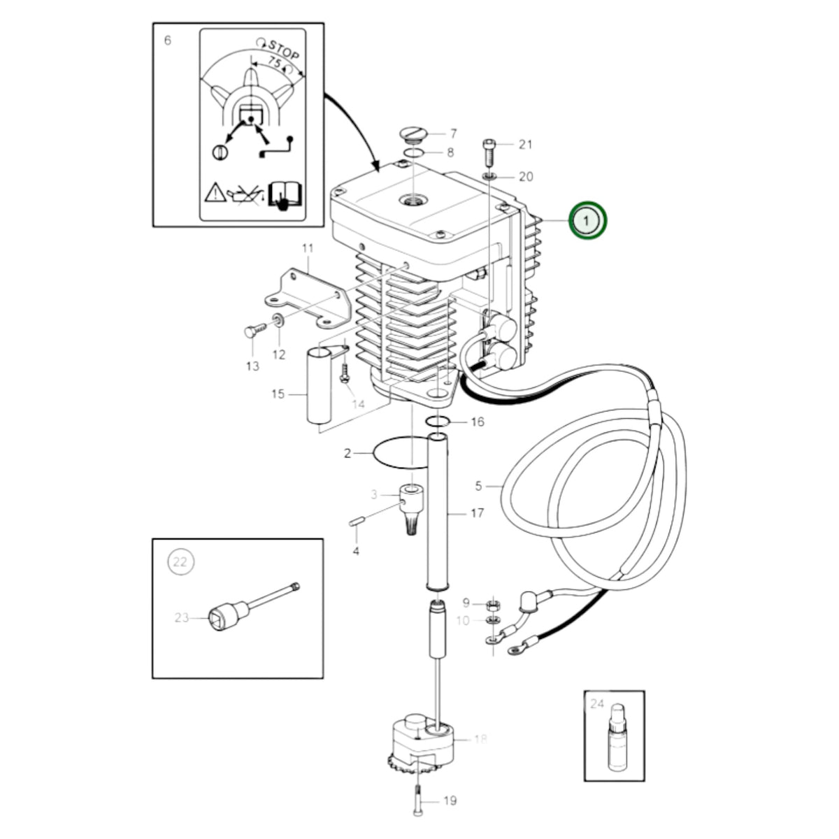 3801113 - Servo Unit, Reman