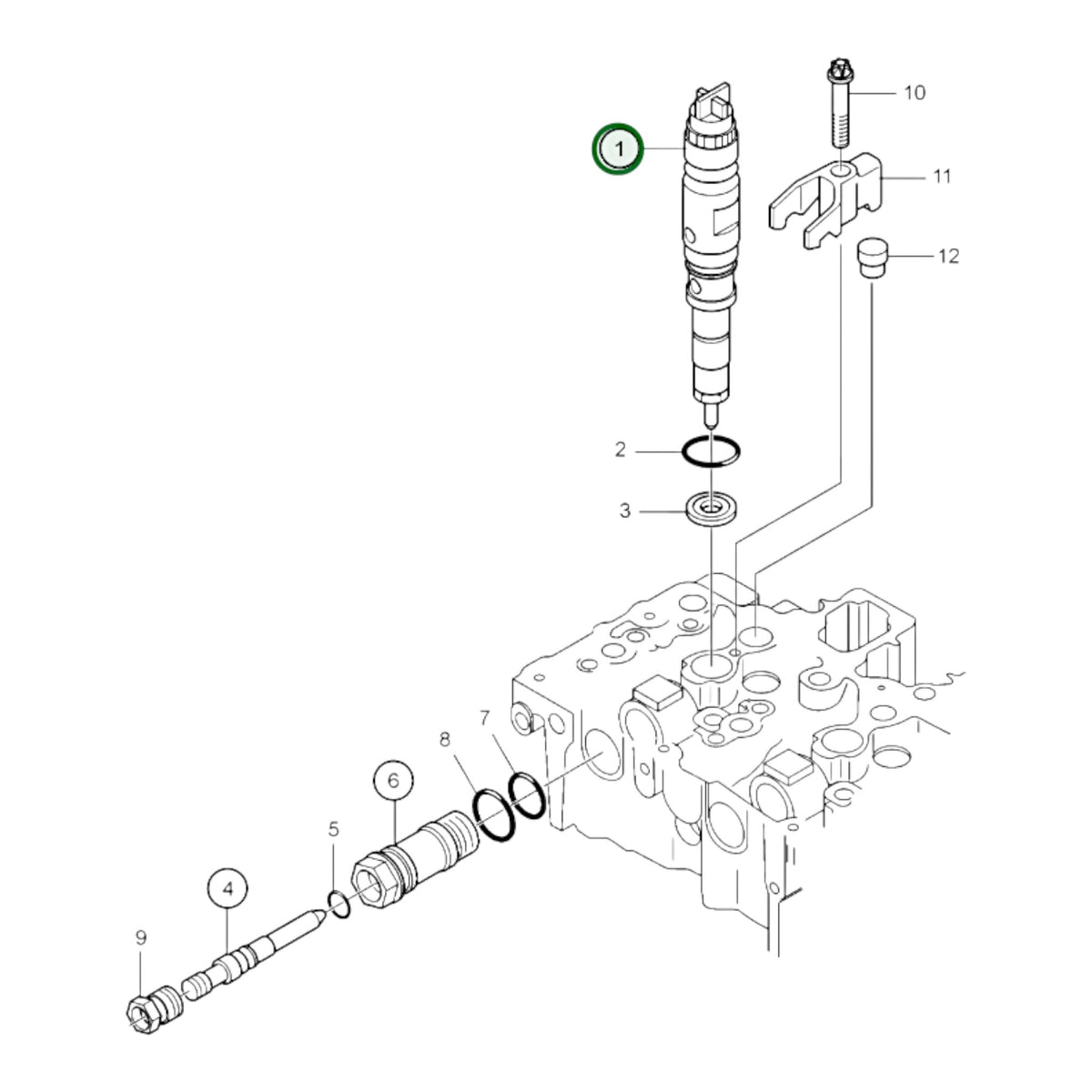 3801162  - Injector, Reman