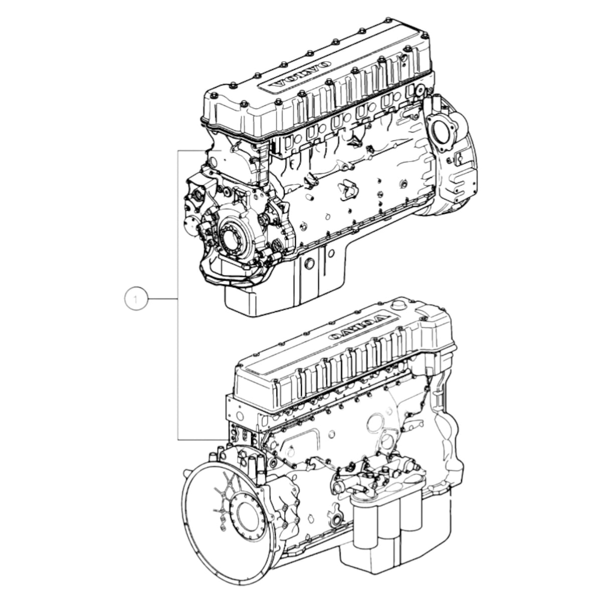 3801425 - Longblock Engine
