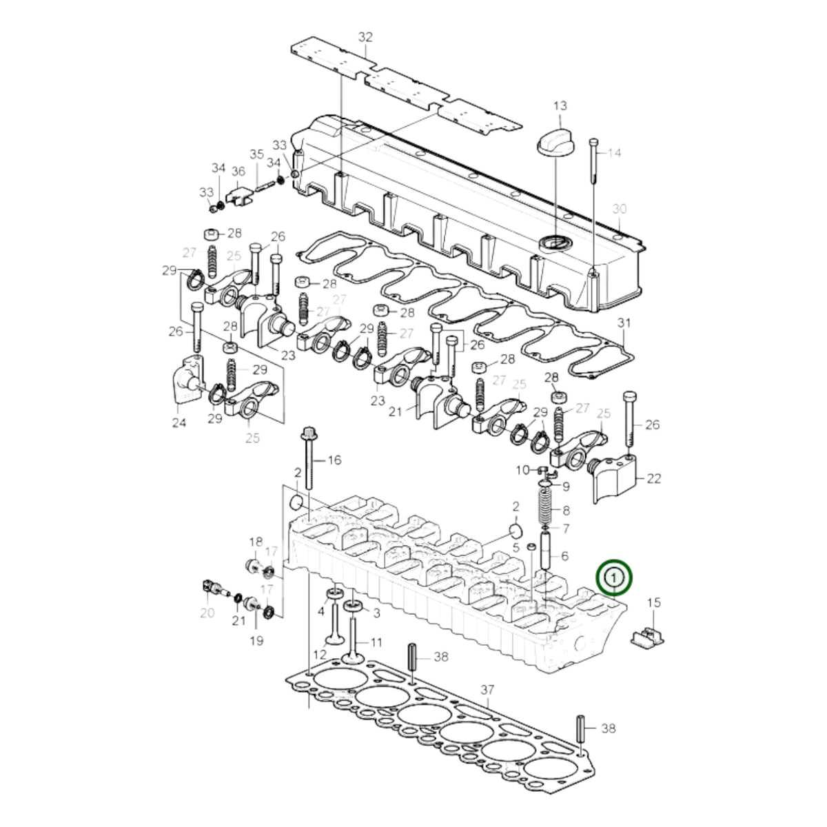 3801430 - Cylinder Head, Reman
